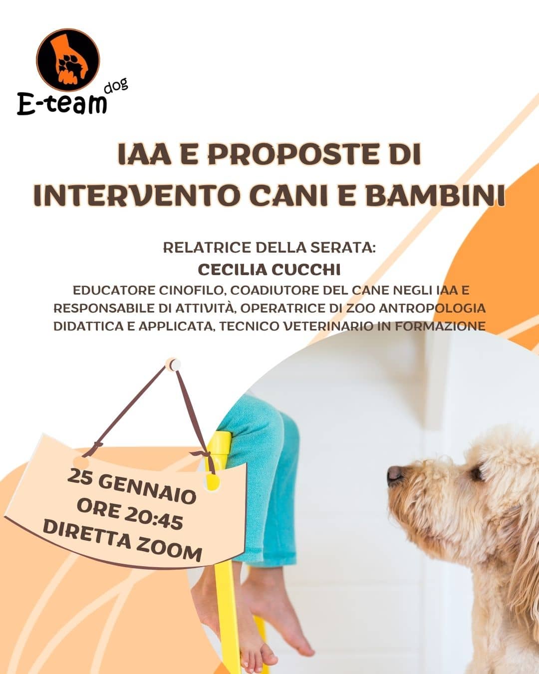 webinar IAA e proposte d'intervento cani e bambini
